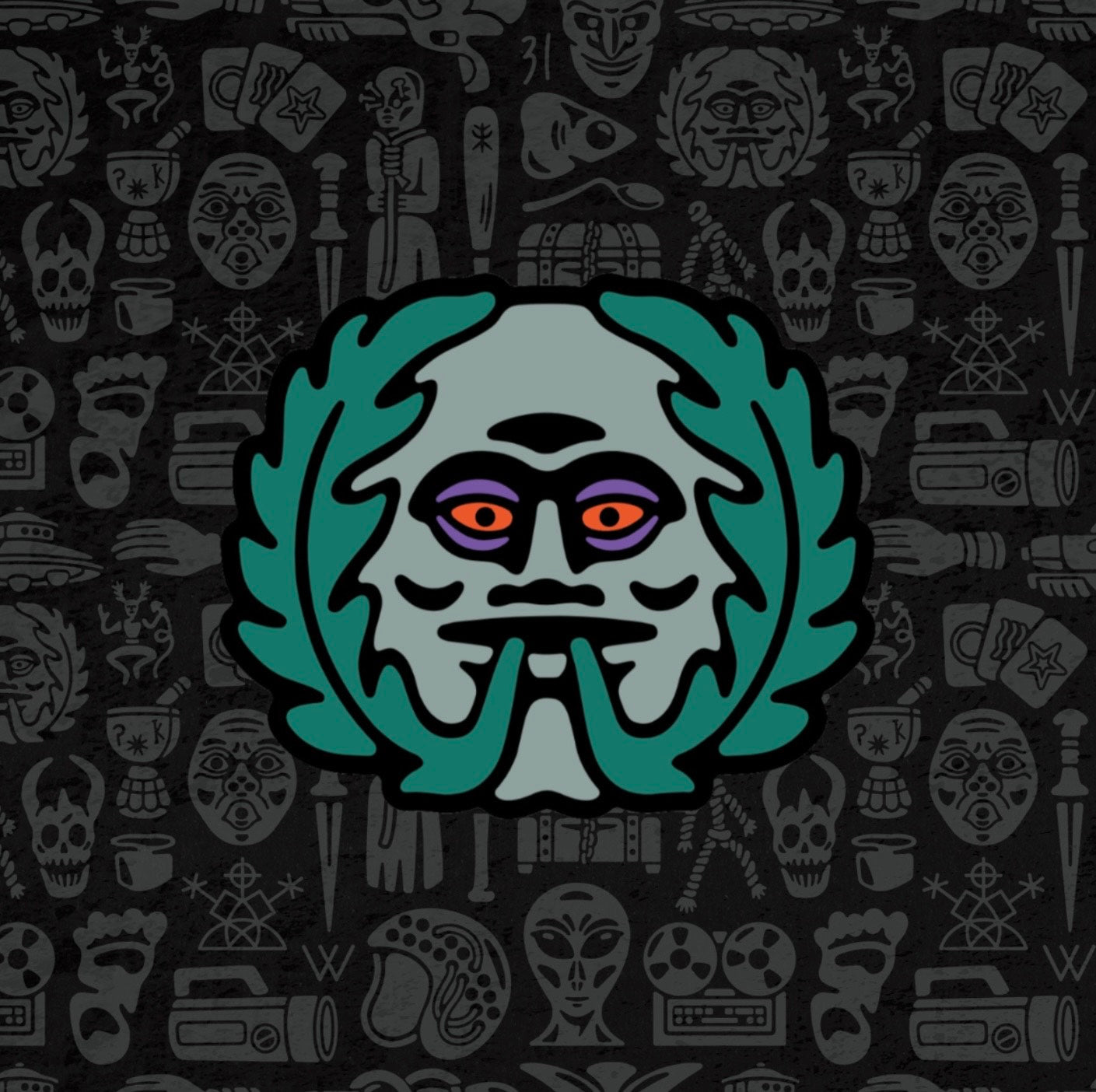 Green Man Enamel Pin