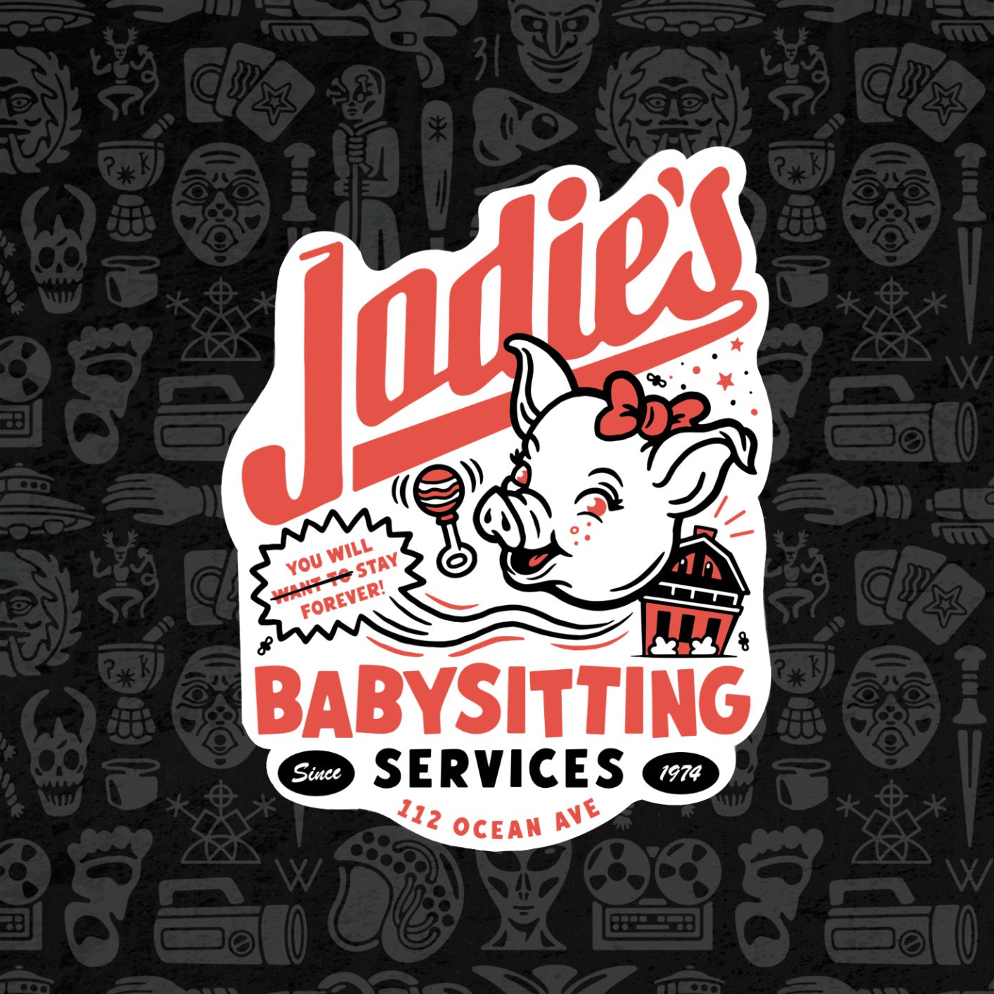 Jodie's Babysitting Sticker